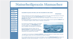 Desktop Screenshot of naturheilpraxis-hamacher.de